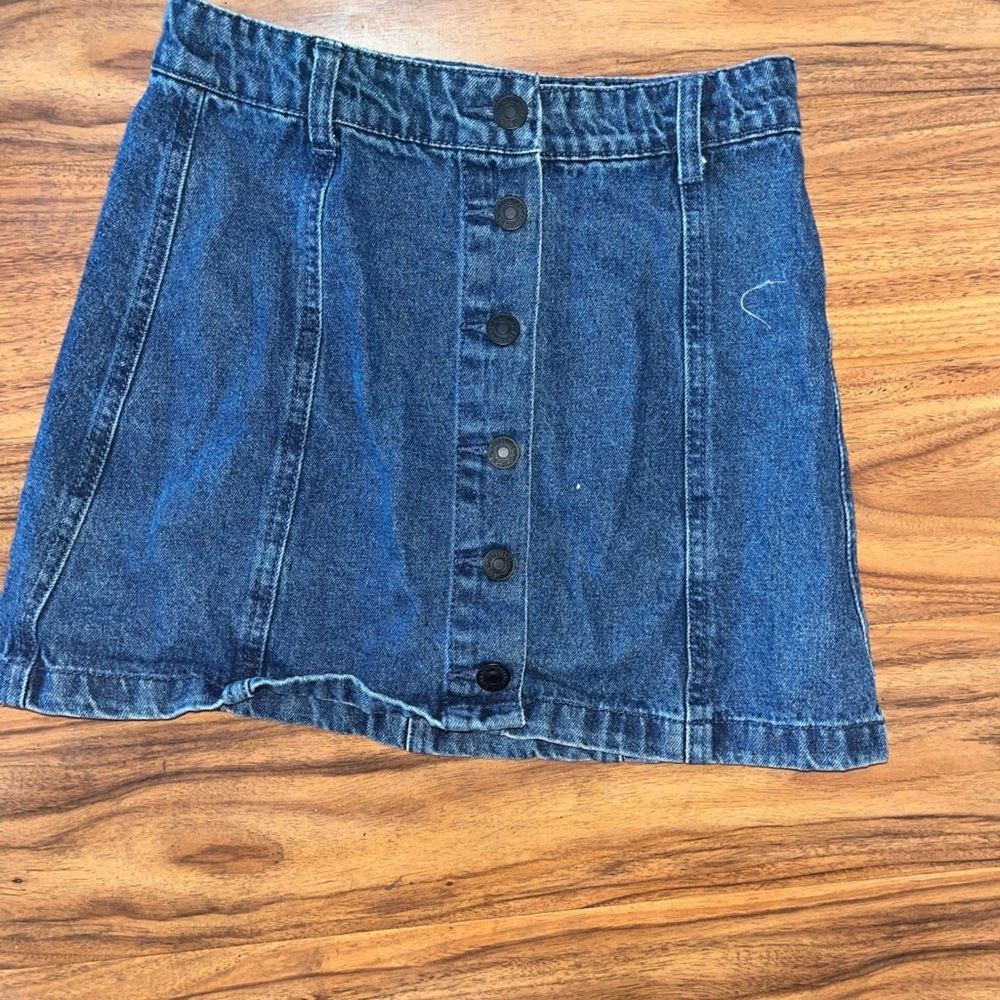 Forever 21 Button Down blue Denim Mini Skirt​
